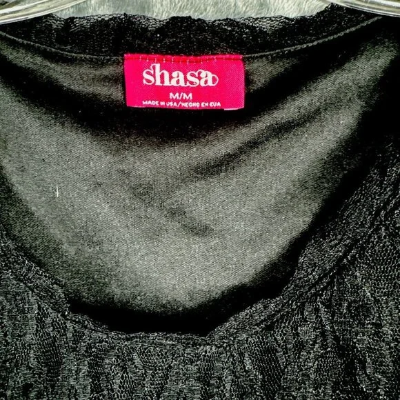 Shasta Blouse Woman’s Top Black Size Medium - Picture 2 of 7